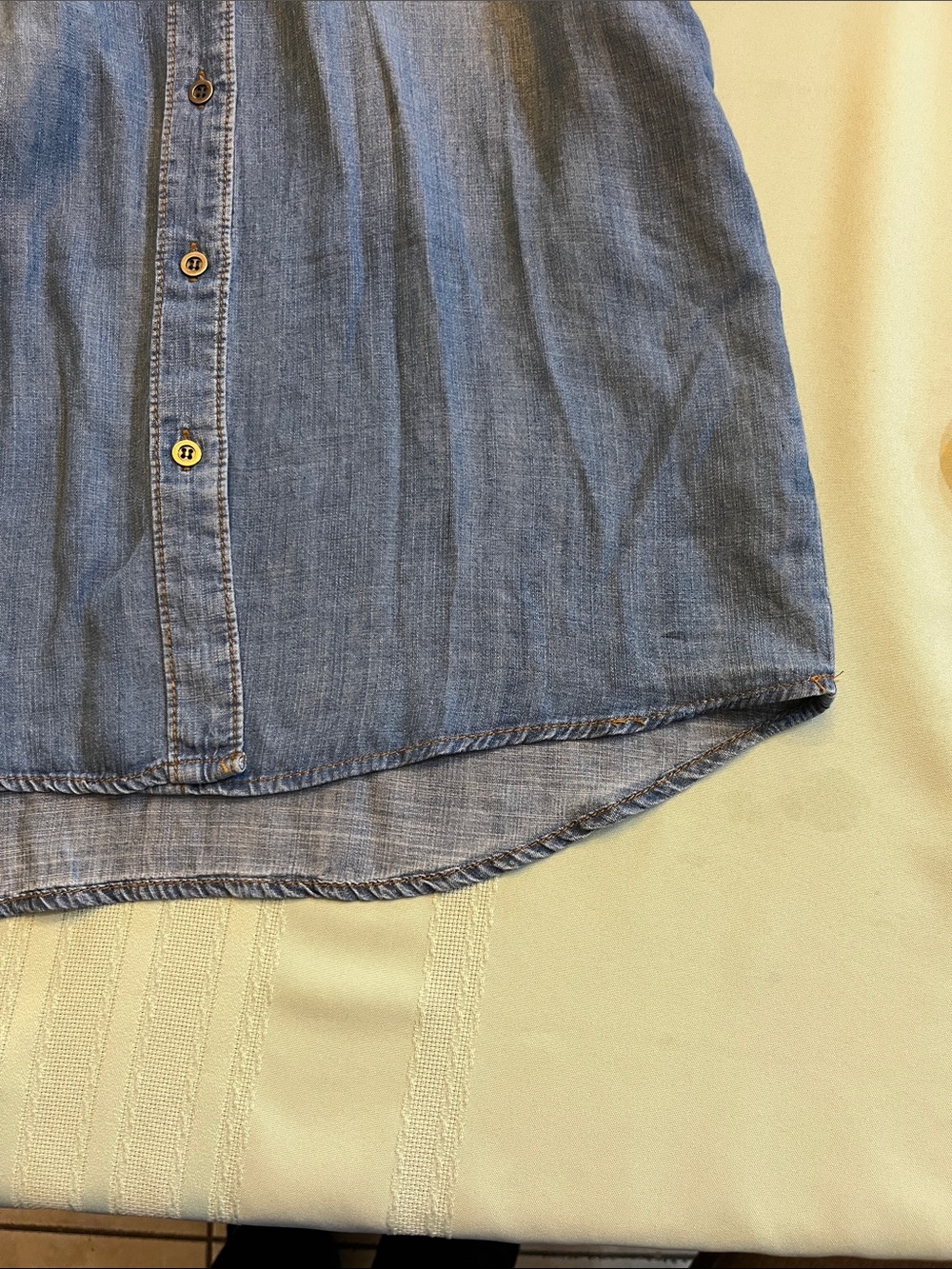 Velvet Heart Denim Shirt Dress - Blue - Picture 7 of 7